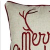 TopComfy Support Pillow Merry Christmas and Happy New Year Throw Pillow with Gold Accents for Holiday Decor, Gold, 17"*17"*10" - 3 of 4