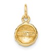 Black Bow Jewelry 14k Yellow Gold Polished Golf Ball Pendant, 9mm - 3 of 4