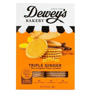 Dewey's Bakery Cookies Triple Ginger Thins - 9oz : Target