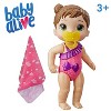 Baby Alive Splash 'n Snuggle Doll (Brown Hair) - 2 of 4
