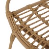 Syemin Patio Modern Accent Chairs, Outdoor Conversation Chairs, with Leisure Used, for Backyard, Garden, Beige, 35"*24.5"*16.5" - 4 of 4