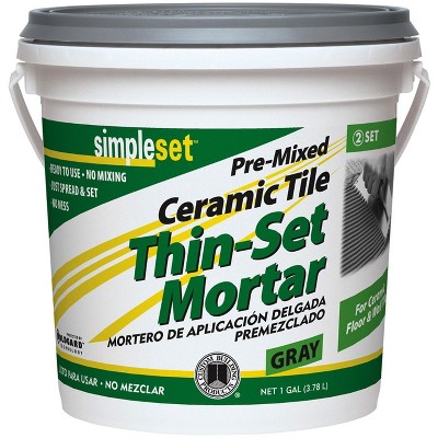 Custom Building Products SimpleSet Gray Thin-Set Mortar 1 gal
