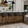 Maven Lane Victor Armless Vegan Leather Bar Height Stool - 4 of 4