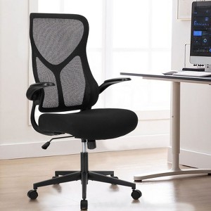 NicBex Adjustable Ergonomic Mesh High-Back Office Chairs with Adjustable Armrest and Universal Wheels for Work Study - 1 of 4