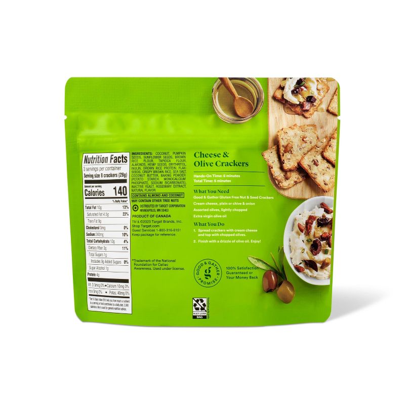 Gluten Free Nut &#38; Seed Crackers - 3oz - Good &#38; Gather&#8482;, 3 of 4