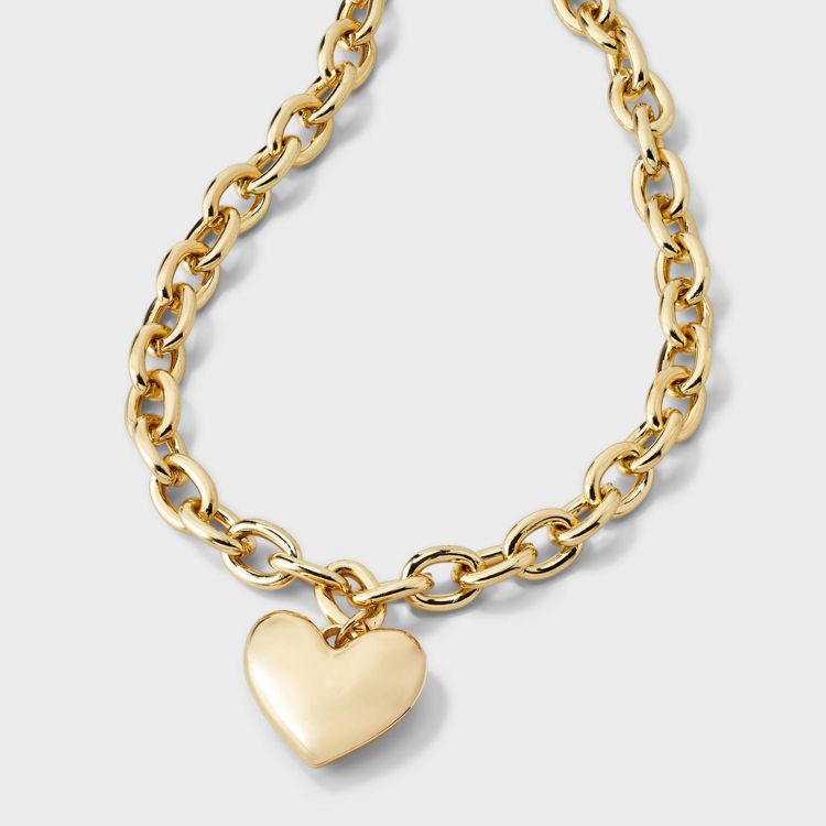 SUGARFIX By BaubleBar Heart Out Here Necklace - Gold, 1 of 4