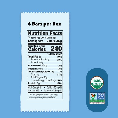 Once Upon A Farm Organic Oatmeal Chocolate Refrigerated Mini Protein Bars - 4.68oz/6ct