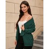 Coolmee Women's Casual Lapel Open Front Cardigan Long Sleeve Sweater Ribbed Knit Outwear - 4 of 4