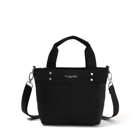 Baggallini Women s Mini Carryall Tote Bag Black Target