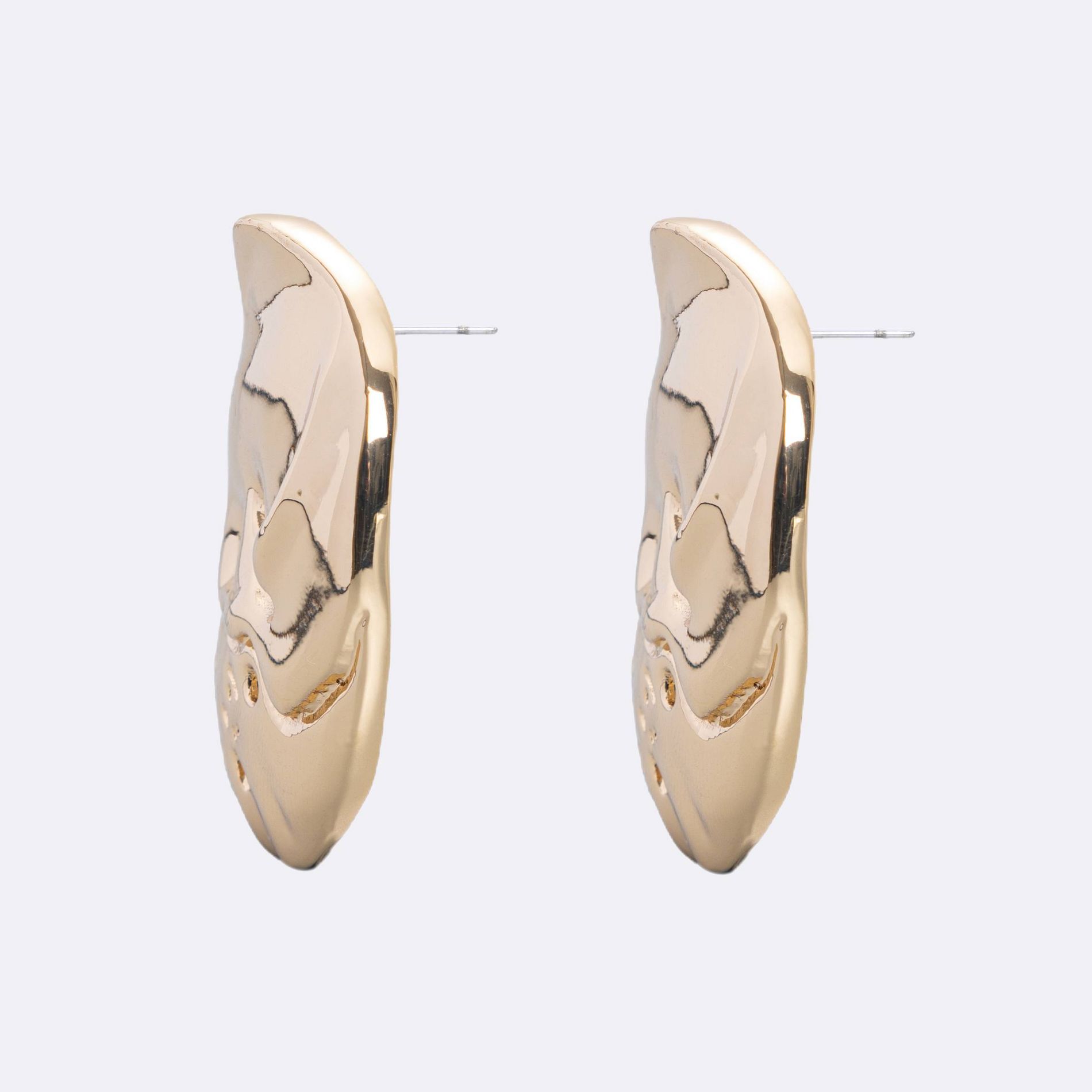 Luv Aj Granada Disc Earrings - Gold