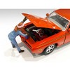 Retro Female Mechanic II Figurine for 1/18 Scale Models by American Diorama - 3 of 3