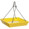 Birds Choice Color Pop Collection Recycled Plastic Hanging Tray Bird Feeder 11.25" - Yellow: UV & Weather-Resistant - image 2 of 4