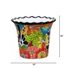 Nearly Natural 10-in x 12-in Handmade Mexican Talavera Ceramic Planter - 3 of 4