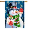 Briarwood Lane Winter House Flag 40x28 For Outdoor Candy Cane Snowman For Winter House Flag - 2 of 4