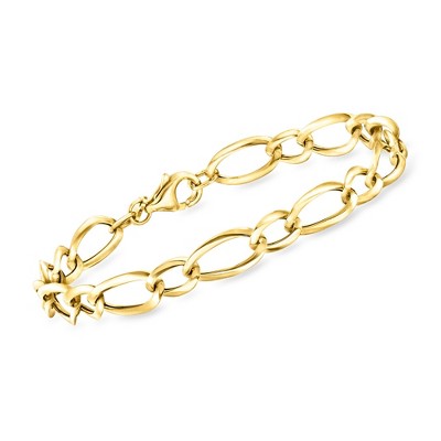 Ross-Simons Italian 18kt Yellow Gold Oval-Link Bracelet