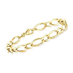 Ross-Simons Italian 18kt Yellow Gold Oval-Link Bracelet - 1 of 4