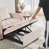 3-in-1 Velvet Adjustable Folding Sofa Bed Chair with Recliner - 2 of 4