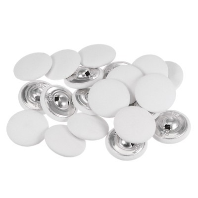 Unique Bargains Metal Shank Round Cloth Covered DIY Sewing Buttons 20 Pcs