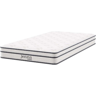 Modway Jenna 6 Inch Innerspring and Foam Twin Mattress