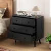 Costway 4 Drawer Dresser for Bedroom Wide Chest of Drawers with Metal Guide Rails Teak & Black/Walnut/Natural - 2 of 4