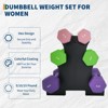 Dumbbell Weights Set for Home Gym, PVC Coated Dumbbell Hand Weights - 3 of 4
