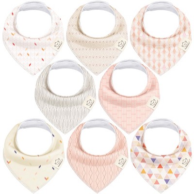8pk Organic Baby Bandana Bibs, Baby Drool Bibs for Baby Boy, Girl, Baby Bibs for Infant, Newborn