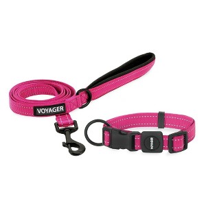 Voyager Adjustable Nylon Collar and Leash Combo for Dogs and Cats - 1 of 4