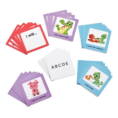 Green Daily Affirmations Pocket Chart with Mirror