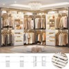 Aheaplus Walk-In Closet Organizer with 8 Hanging Rods, Wardrobe Closet System with Shelves - 2 of 4