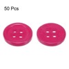 Unique Bargains Resin Craft Snap Round Flat 4-Hole Sewing Buttons 50 Pcs - 3 of 4