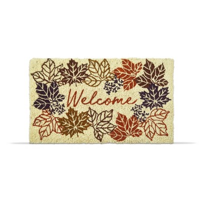 Tag Falling Leaves Welcome Coir Mat