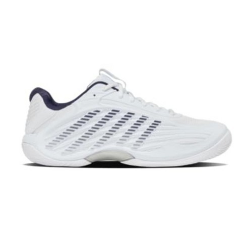 K-Swiss Men's Hypercourt Express 3 2E (White/Peacoat/Silver). (12.5)