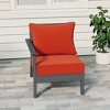 WestinTrends  Avalon Outdoor Patio HDPE Left Arm Facing Sectional Corner Club Chair with Patio Cushions - 2 of 4