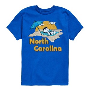 Boys' - Peanuts - North Carolina Sunbathing Lucy Short Sleeve Graphic T-Shirt - 1 of 4