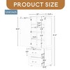 Tall Bathroom Storage Cabinet, Freestanding Storage Cabinet with Two Drawers and Adjustable Shelf, MDF Board with Painted Finish - Leovsnove - 3 of 4