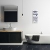Stupell Industries Bathroom Rules Sign Navy Blue Toilet Bubbly Soap, 10" x 24" - 2 of 4