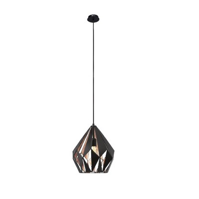 1-Light Carlton Pendant Black - EGLO