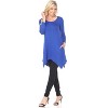 Women's 3/4 Sleeve Makayla Tunic Top with Pockets - White Mark - 2 of 3