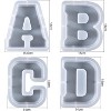 JDICTION 7 Inch Letter Resin Mold - 26 Pack English Alphabet Mold for Resin Casting & Soap Making - 3 of 4
