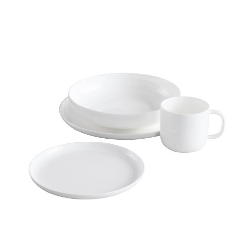 16pc Glass Modern Coupe Dinnerware Set Fortessa Tableware Solutions Target