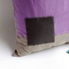 Slickblue Decorative Knitted Patchwork Fabric Pillow Cushion - 19.7x19.7 inches, 3 Different Design Options - 2 of 4
