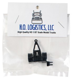 Trailer Dolly Black Kit 1/87 (HO) Scale Plastic Model Car by HO Logistics - 1 of 1
