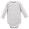 Hudson Baby Cotton Long-Sleeve Bodysuits 5pk, Gray Penguin - image 4 of 4