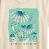 Women's - Instant Message - We Thrive In Kindness Flowers Short Sleeve Graphic T-Shirt - 2 of 4