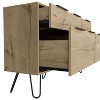 Kumasinova 4-Drawer Dresser,Wooden Chest of Drawers with Hairpin Legs,Modern Storage Dresser,Bedroom and Entryway Furniture,1 Piece,Light Oak - 4 of 4