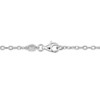 EVERLY JEWELRY  |   Sterling Silver 9 1/4 CT TGW Created White Sapphire & 6 - 6.5 MM Cultured Freshwater  Pearl Necklace With Chain - 2 of 4