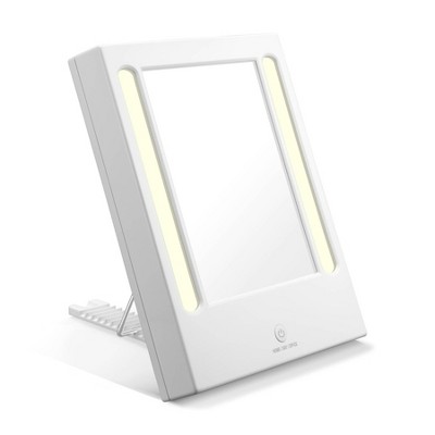 White LED Lighted Rectangular Magnifying Vanity Mirror