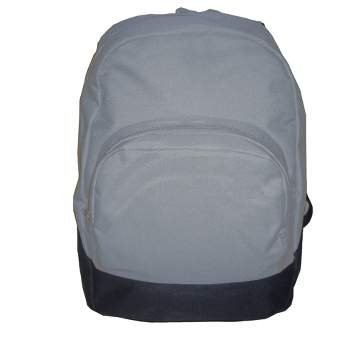 School Smart 1-Pocket Backpack, Polyester, Grey