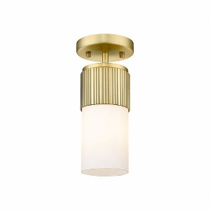 Bolivar - 1 Light Flush Mount In Industrial Style-8.75 Inches Tall and 4 Inches Wide - 1 of 1
