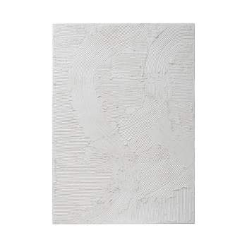 Textured MDF/Putty Wall Decor White - Storied Home